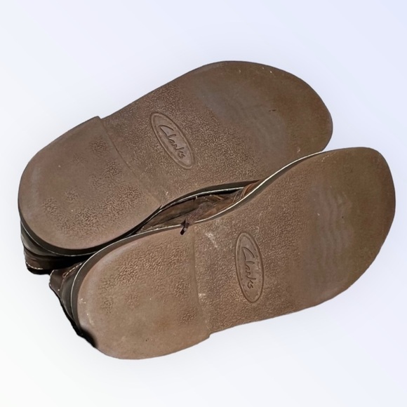 🌻Clarks Originals 100% Leather Brown Desert Chukka Boot Bootie Men's Size 10 - Picture 10 of 12